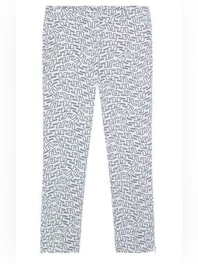 J. Lindeberg PIA PRINT PANT WHITE OUTLINE BRIDGE SWIRL (WHITE/NAVY)